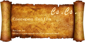 Cserepes Csilla névjegykártya